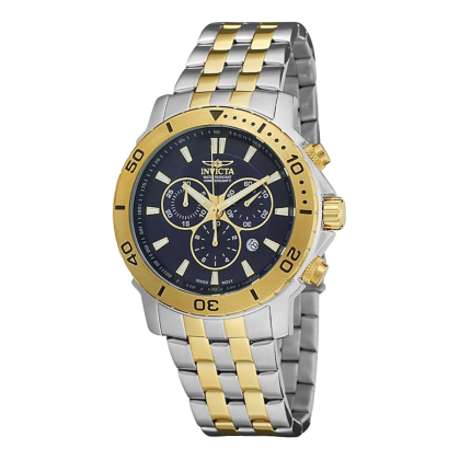 Reloj INVICTA 'Pro Diver' Chronograph Men's Watch Gold-Plated and Stainless Steel