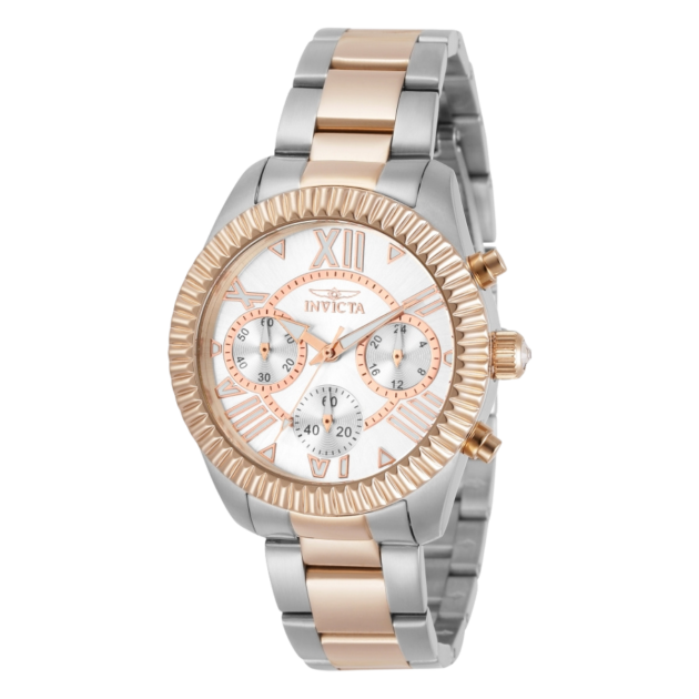 Reloj INVICTA Women's Angel Analog Silver Dial Rose Gold Stainless Steel Watch