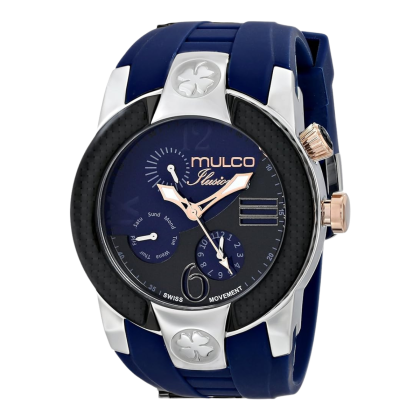 Reloj MULCO Men's ILUSION CRESCENT Analog Display Swiss Quartz Blue Watch