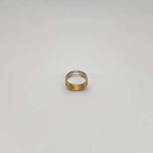 Argolla Dos Oros 18 Kilates 6.5 mm