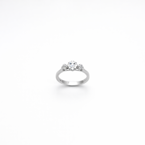 Anillo Oro Blanco 18 kilates 19 Diamantes 0,38ct