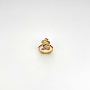 Anillo Oro Amarillo 18 kilates Serpiente Circones