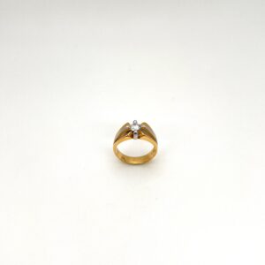 Anillo Dos Oros 18 Kilates Hombre Circones