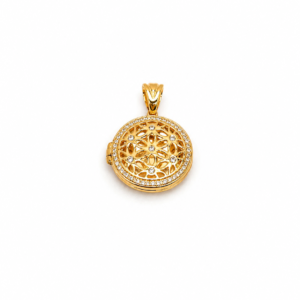 Dije Relicario Oro Amarillo 18 Kilates Circones