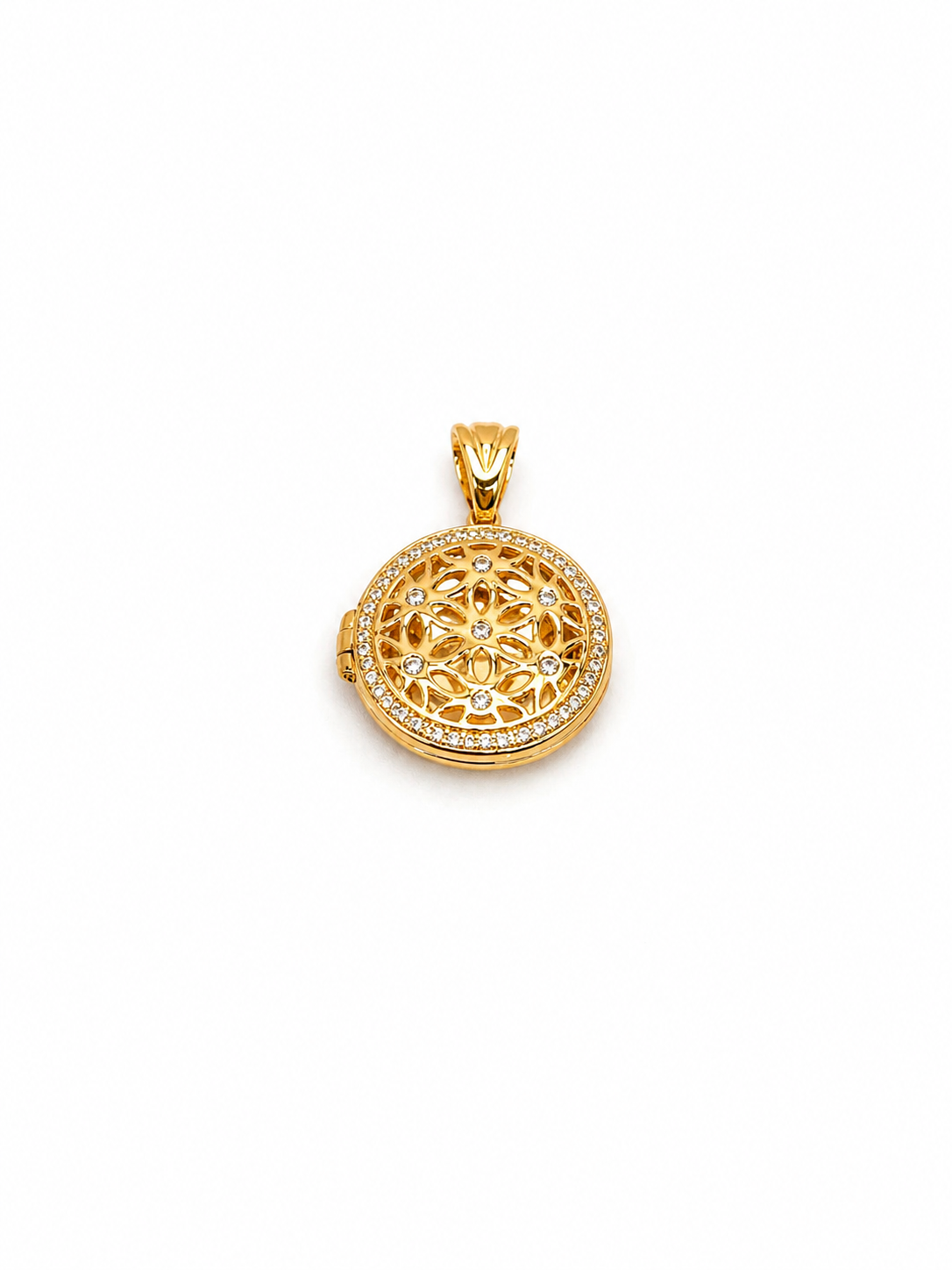 Dije Relicario Oro Amarillo 18 Kilates Circones