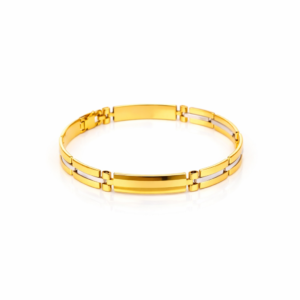 Pulsera Oro Amarillo 18 Kilates Diseño Placas