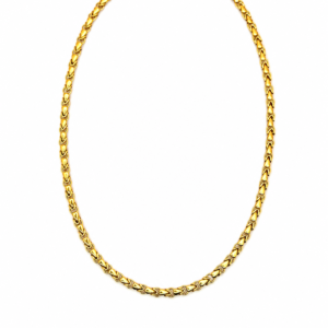 Cadena Oro Amarillo 18 Kilates Lagrima Eslabones 50 cms
