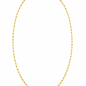 Cadena Oro Amarillo 18 Kilates Escalera entrelazada 50 cms