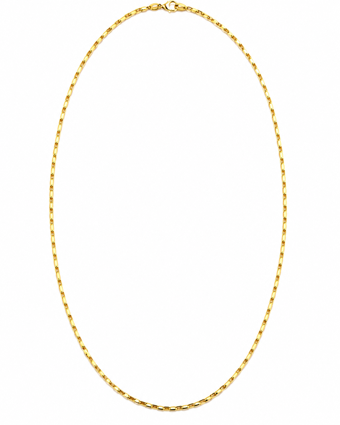 Cadena Oro Amarillo 18 Kilates Escalera entrelazada 50 cms