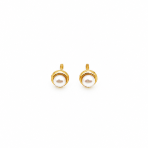 Topos Oro Amarillo 18 Kilates Perla bisel