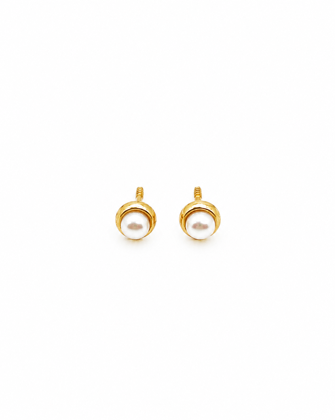 Topos Oro Amarillo 18 Kilates Perla bisel