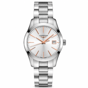 Longines Conquest Classic Acero Tablero Gris